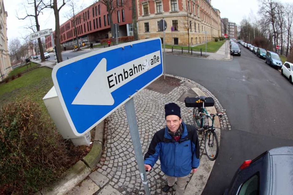 Er setzt sich für die Rechte der Fahrradfahrer in Chemnitz ein: Ralph Sontag.