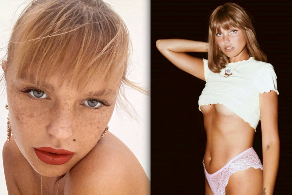 Mit diesem sexy Underboob-Foto (re.) verdreht Bonnie Strange ihren Fans den Kopf.