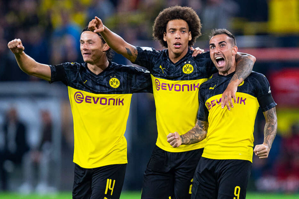 Axel Witsel (M.) ist aus dem Mittelfeldzentrum beim BVB eigentlich nicht wegzudenken.