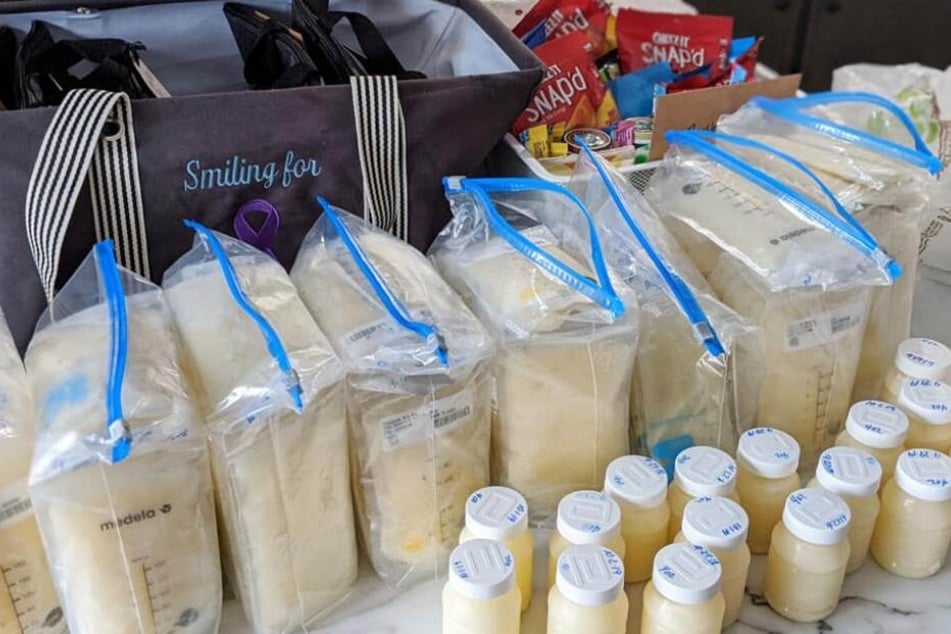 Knapp 15 Liter Muttermilch spendete Sierra Strangfeld für bedürftige Babys.