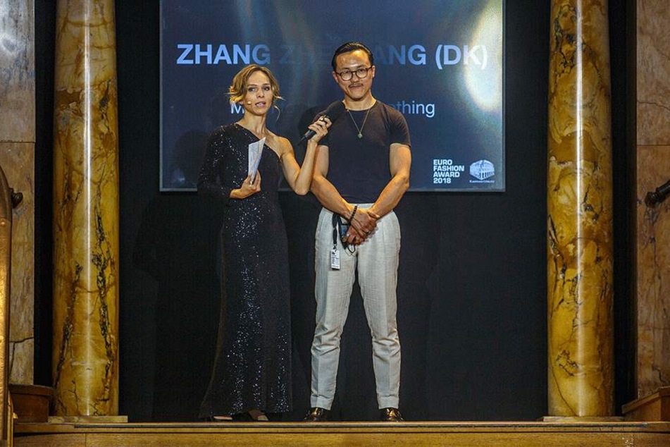 Designer Zhang Zheqang gewann den Euro Fashion Award in Görlitz.