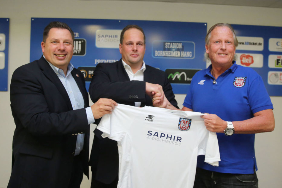 Gesucht, gefunden: Der FSV hat mit "Saphir" seinen neuen Hauptsponsoren vorgestellt.