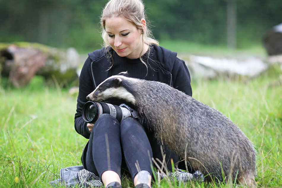 Sarah Jonek kam den Tieren in Olderdissen ziemlich nah.