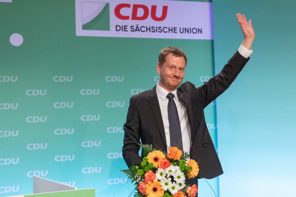 Michael Kretschmer (44, CDU) nach seiner Wiederwahl.