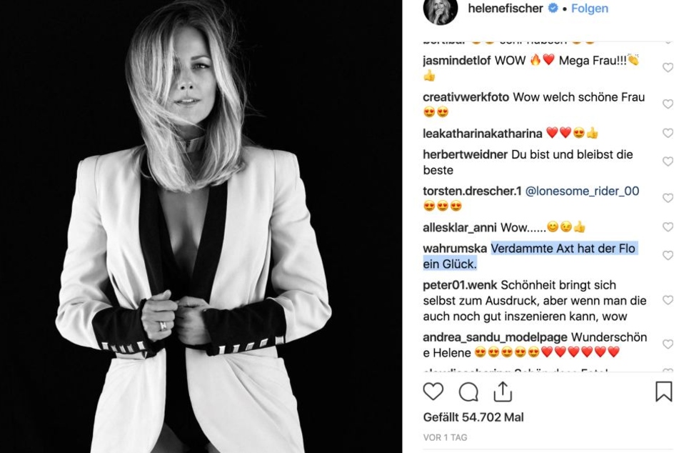 Helene fischer verführt ihre 500.000 Follower wieder bei Instagram.
