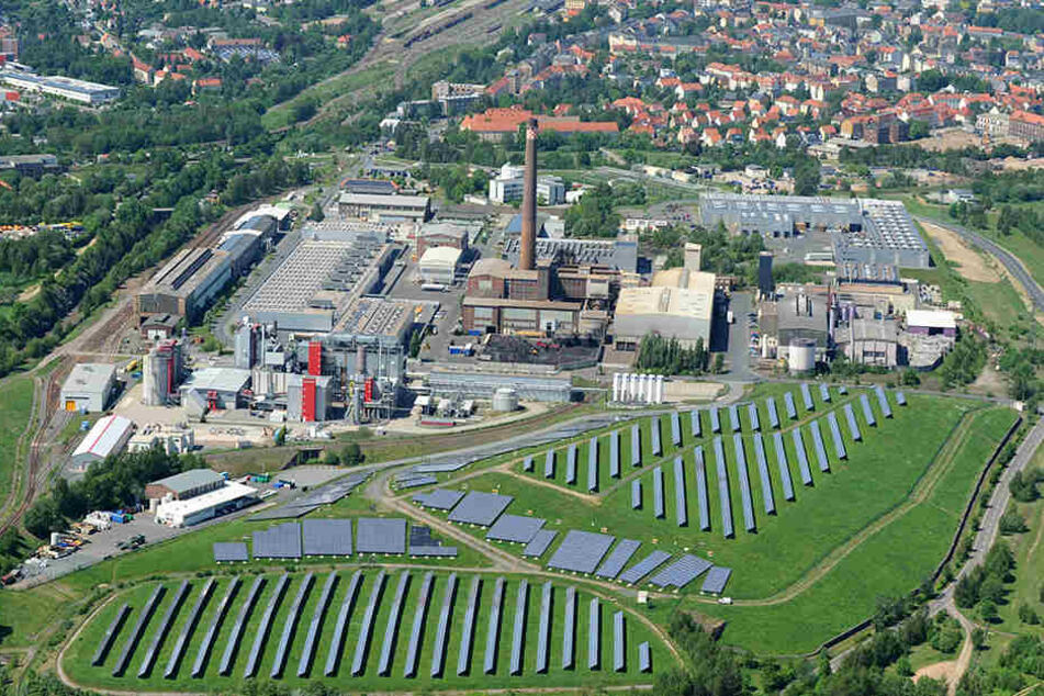 Die ehemalige Recyclinganlage von SolarWorld in Freiberg.