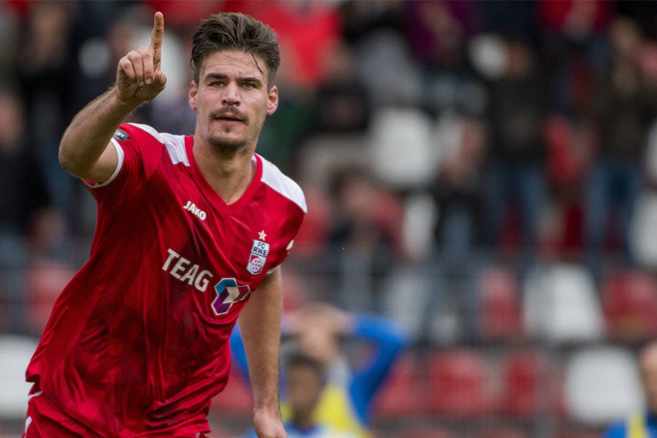 Christoph Bieber wurde mit seinem Tor zum Matchwinner für die Erfurter.