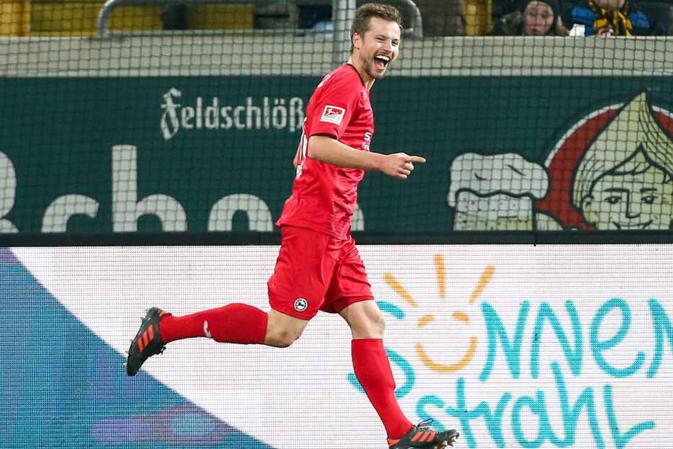 Julian Börner freute sich über seinen Treffer zum 3:4.