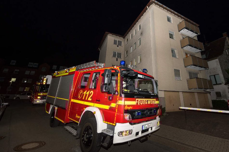 Die Feuerwehr rückte zu dem angeblichen Küchenbrand aus.