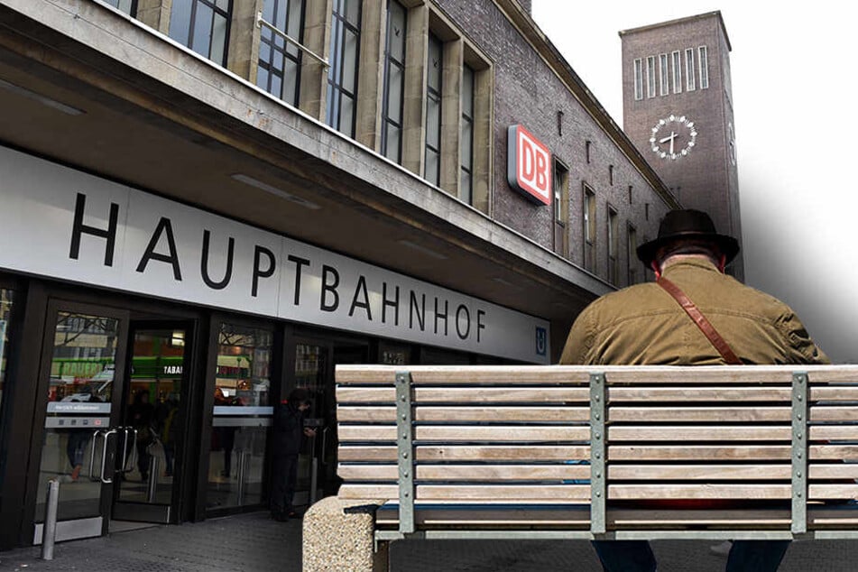 Vorm Hauptbahnof in Düsseldorf setzte sich der 86-Jährige auf eine Bank in einer Bushaltestelle.