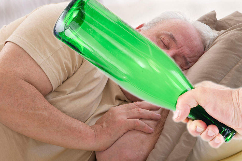 Mit einer Glasfalsche schlug sie auf ihren Mann ein. (Symbolbild)