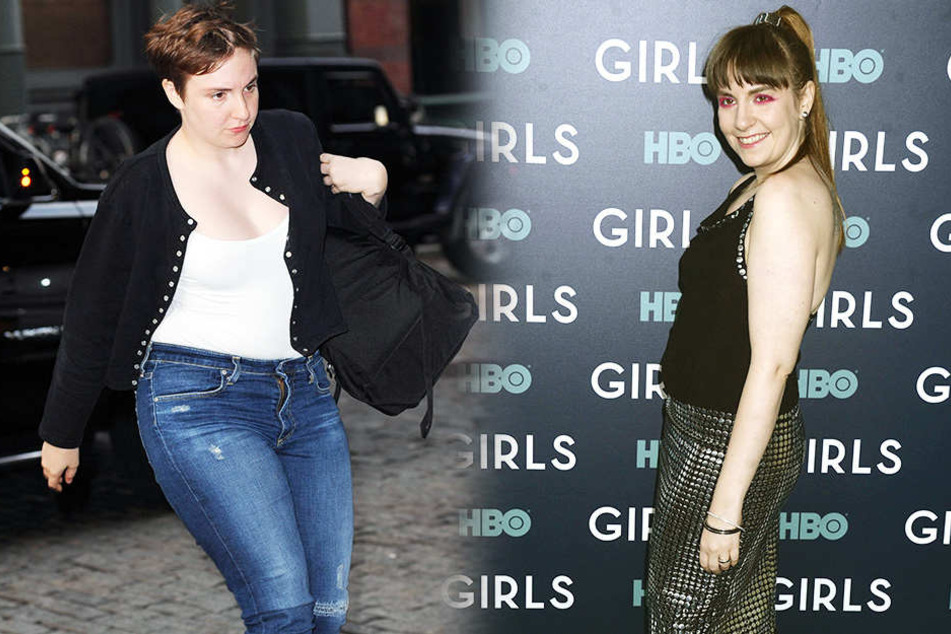 Vorher und nachher: Lena Dunham ist Donald Trump auf den Magen geschlagen.