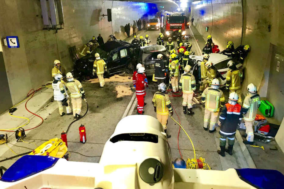Die Unglücksstelle am Sonntag.
