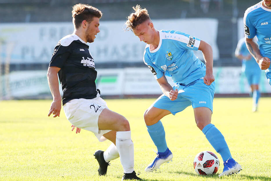 Foto aus dem Testspiel des VFC gegen den Chemnitzer FC am 28. Juni. Sportlich muss es trotz Ungewissheit im Verein trotzdem weitergehen.