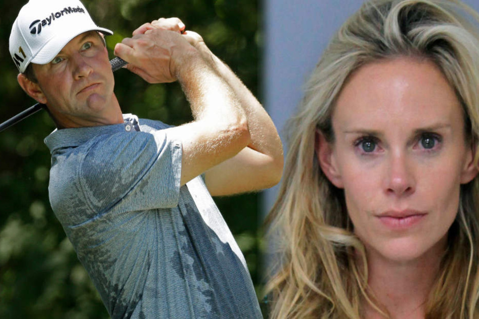Lucas Glover (l.) soll von seiner Ehefrau Krista angegriffen worden sein.