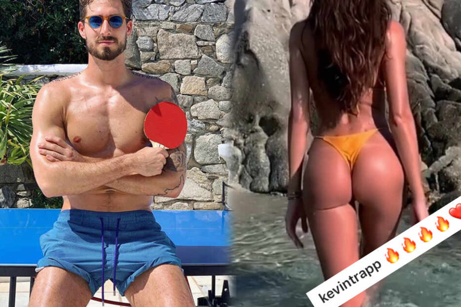 Zwei Screenshots aus den Instagram-Profilen von Isabel Goulart (l.) und Kevin Trapp.