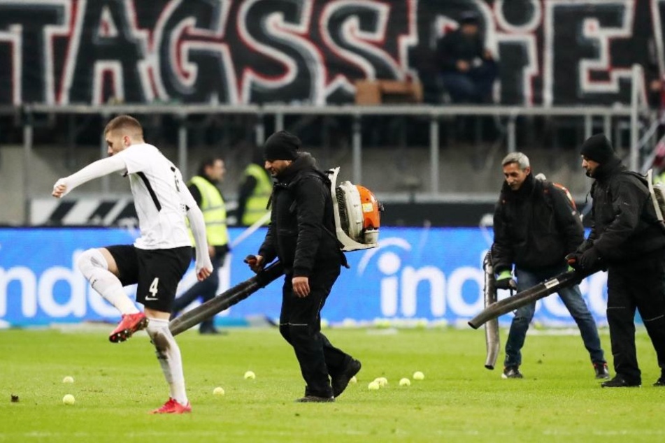 Kicken mit Tennis- statt Fußbällen: Ante Rebic.