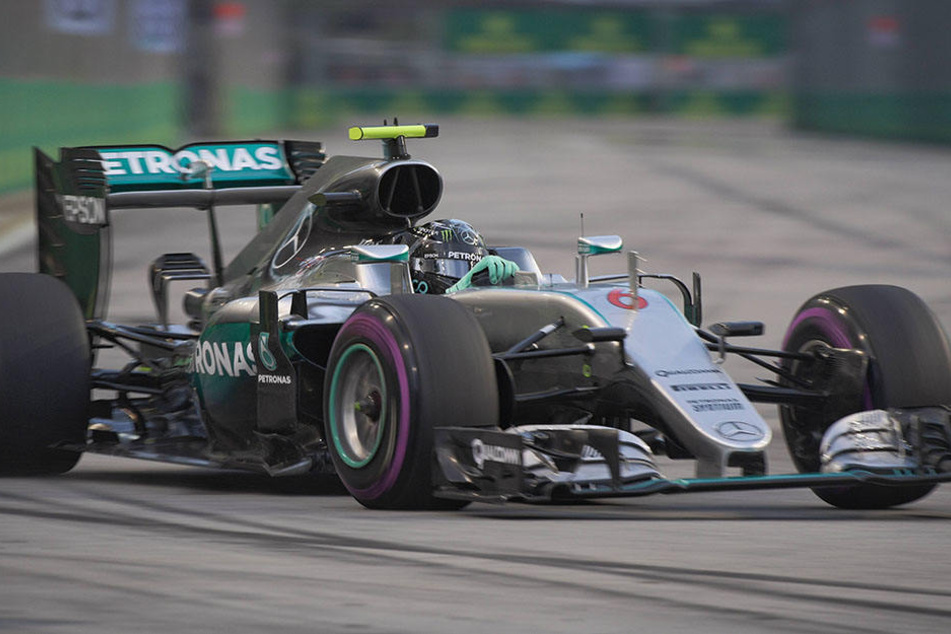 Mal wieder der Schnellste: Nico Rosberg in seinem Mercedes.