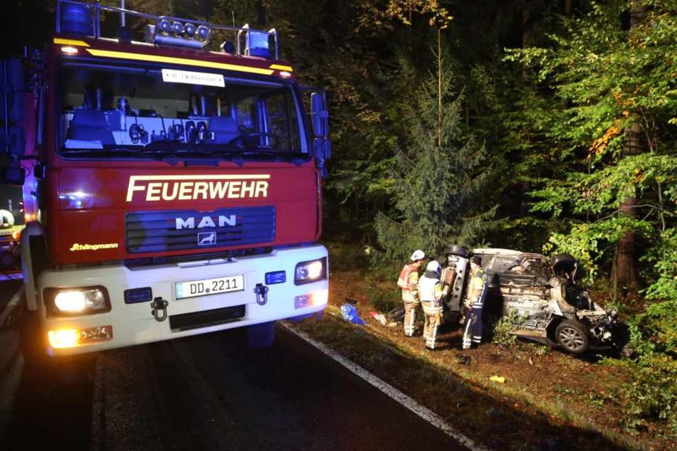 Die Radeberger Landstraße war am Donnerstagmorgen teilweise voll gesperrt.