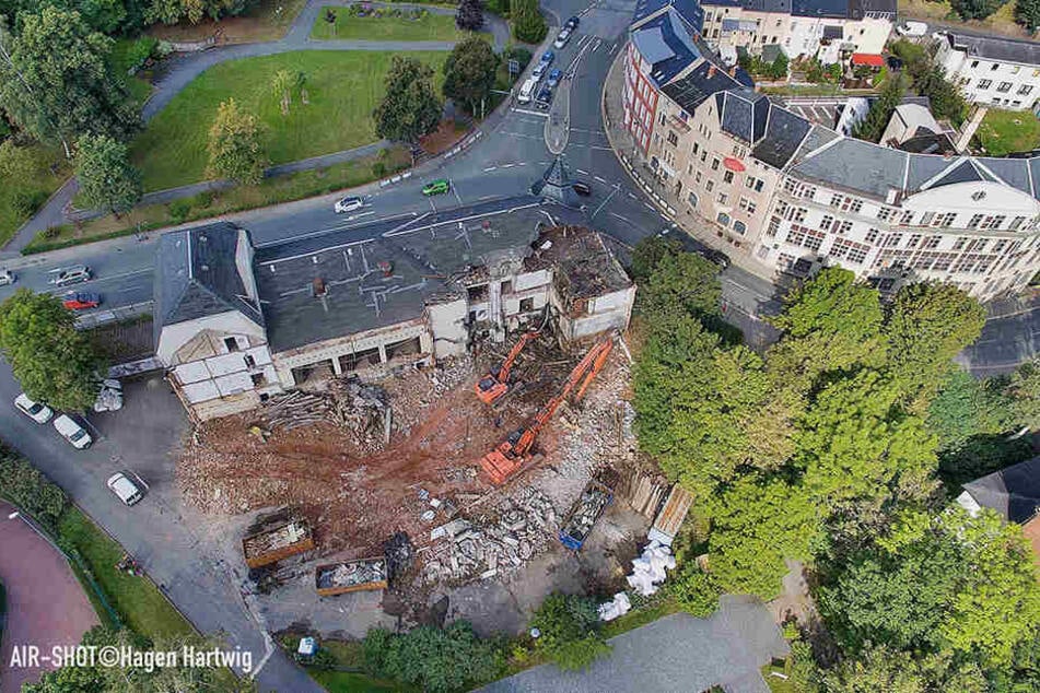 Die Ruine in Auerbach stand seit 1993 leer, wurde letztes Jahr abgerissen.