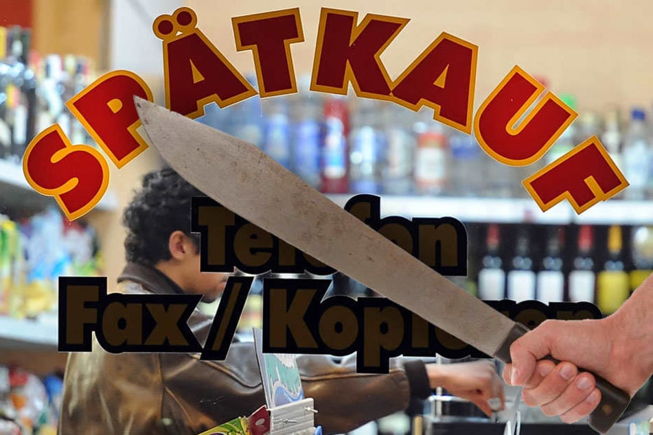 In zwei Spätis wurden die Angestellten von Männern mit einer Machete bedroht. (Symbolbild)