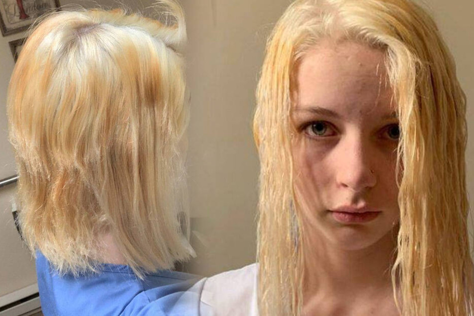 Schrecklich! Josies Haare sahen nach der Bleich-Aktion einfach schrecklich aus.