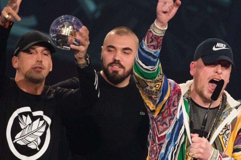 Die beiden Rapper haben für ihre Musik schon zahlreiche Preise abgeräumt, hier bei der 1Live Krone.