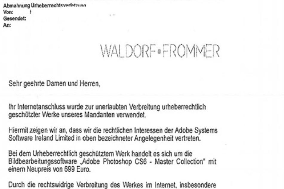 Aktuell finden sich solche E-Mails häufig in Postfächern wieder. Sollte man eine bekommen haben, empfehlen Experten sie sofort zu löschen.