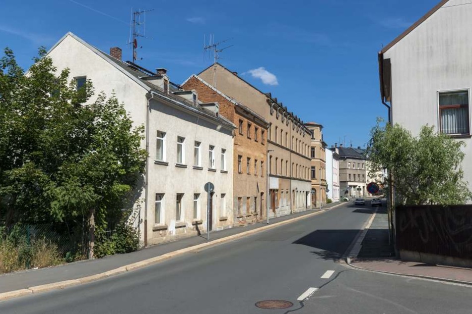Im Umfeld dieser Straße in Plauen wurde der 22-jährige Syrer festgenommen.