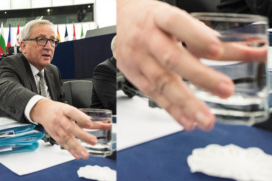 Juncker wehrt sich gegen Vorwürfe in seinen Gläsern sei in Wirklichkeit Gin (Archivbild).
