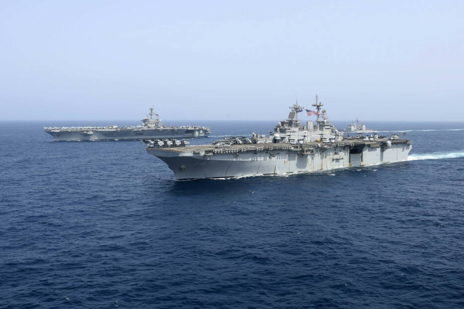 Die US-Navy ist mit Kriegsschiffen in der Region im Einsatz.