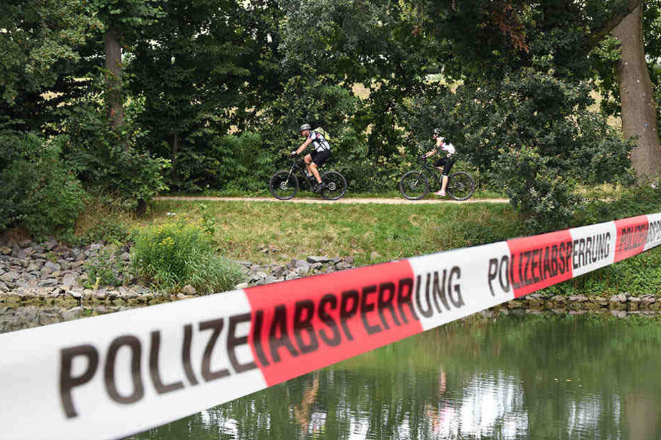 Im Rhein-Herne-Kanal wurde jetzt eine Leiche gefunden. (Bildmontage)