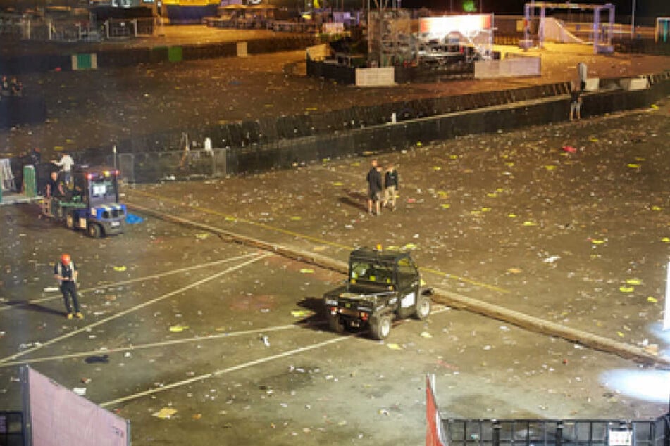 Die Festivalbesucher räumten schnell und friedlich das Gelände.