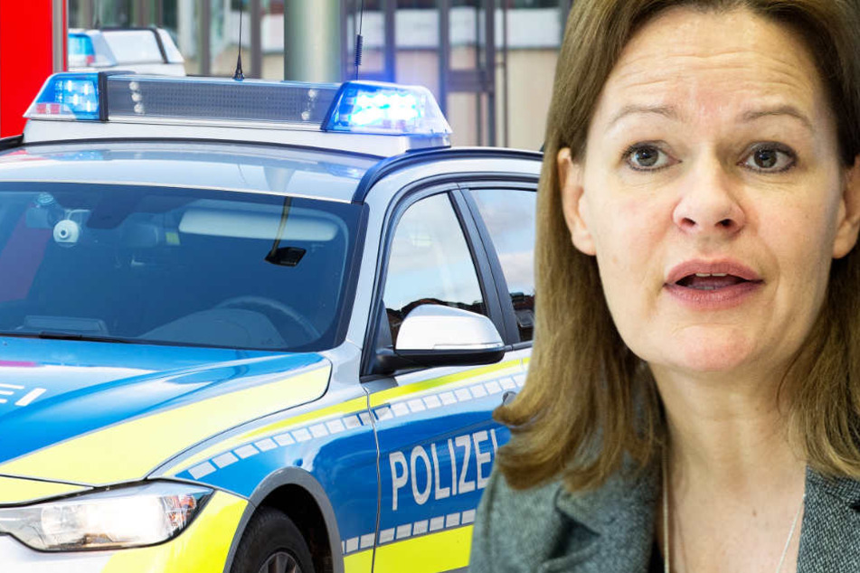 Nancy Faeser und die Hessen-SPD wollen für jede Polizeidienststelle einen zusätzlichen Streifenwagen mit Besatzung.