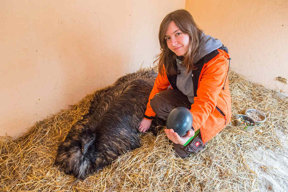 Pflegerin Nora Schmidt (19) schaut regelmäßig beim fleißigen Super-Papa vorbei.