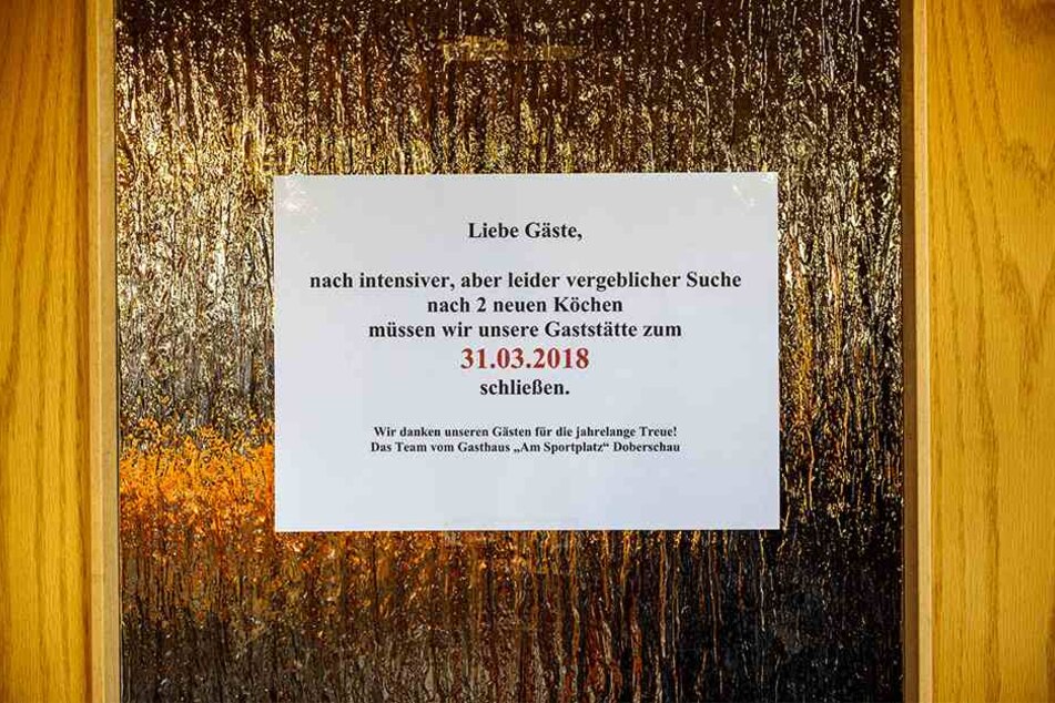 Am Samstag ist Schluss: Dann schließt das Gasthaus am Sportplatz.