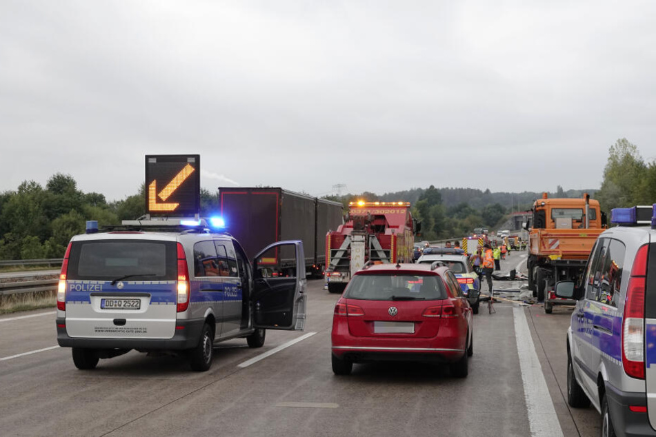 Es bildete sich ein langer Stau auf der A4.