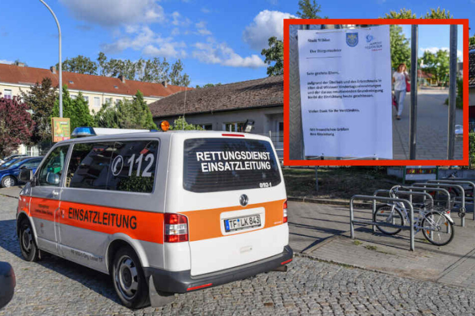 Auch die Kita "Wirbelwind" in Wildau war betroffen. Klein: Der Hinweis der Stadt an die besorgten Eltern.