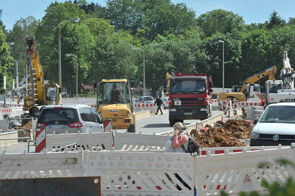 Seit einem Jahr ist die Reichenhainer Straße eine Baustelle.