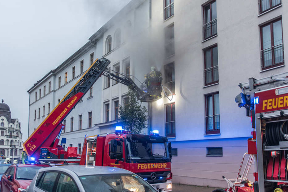 Das Feuer war im ersten Stock des Wohnheims ausgebrochen.