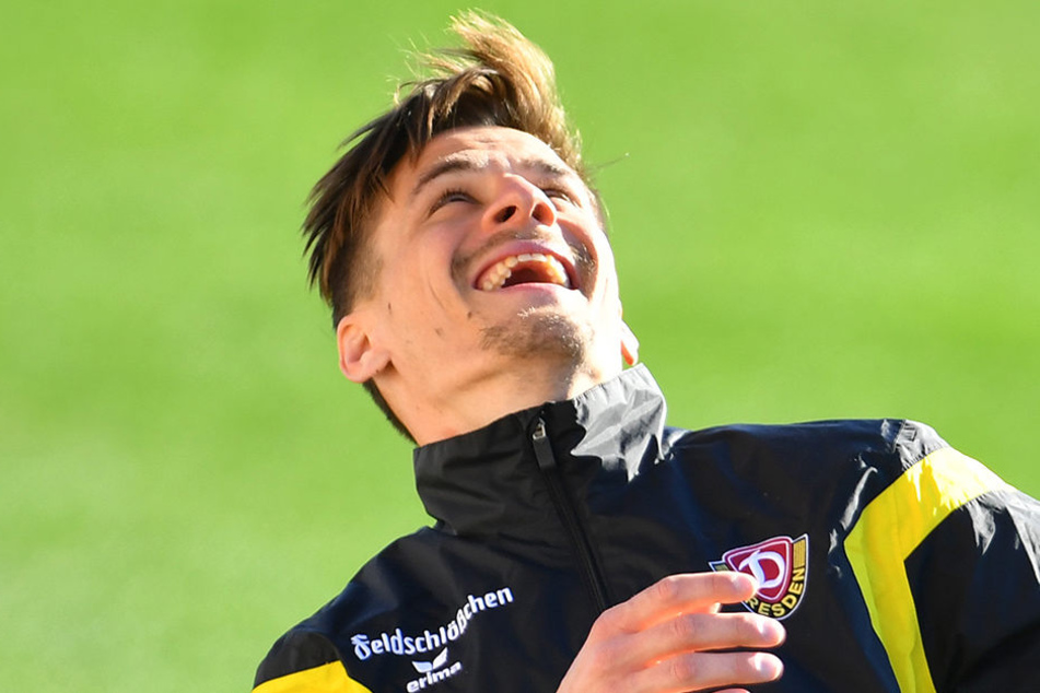 Dynamo-Stürmer Stefan Kutschke genoss aber nicht nur die tollen Bedingungen, sondern gab auch in jeder Trainingseinheit Vollgas.