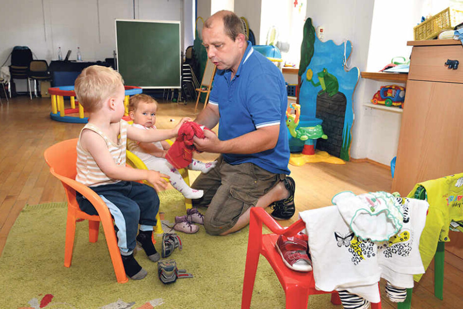Tagespapa Michael Schreinert (44) findet das Kitaportal der Stadt zu
unübersichtlich.