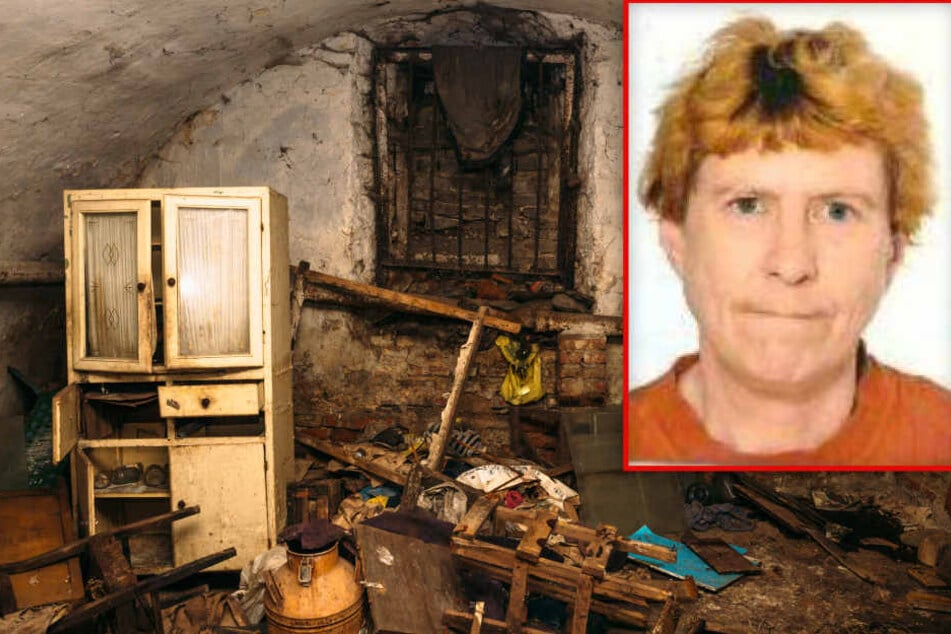 Bildmontage: Die Überreste von Gabriele Smolka wurden vor rund zwei Wochen in einem vollkommen vermüllten Keller in Frankfurt-Bockenheim gefunden.