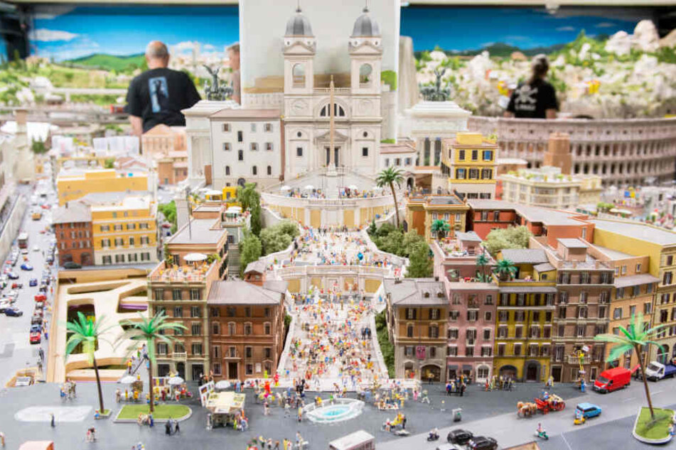 Das Miniaturwunderland in Hamburg ist in mehrere Welten unterteilt. Hier ist Italien zu sehen.