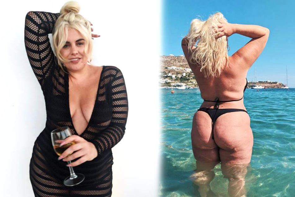 Felicity Hayward antwortete schlagfertig, als sie am Strand verspottet wurde.