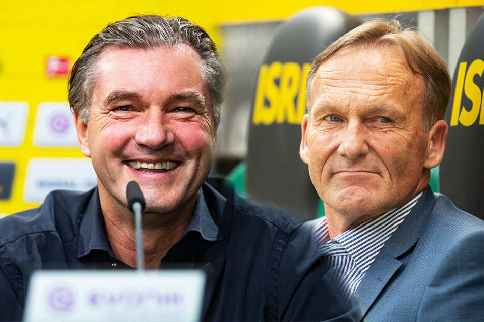 BVB-Sportdirektor Michael Zorc (l.) und Hans-Joachim "Aki" Watzke haben ganze Arbeit geleistet. (Bildmontage)