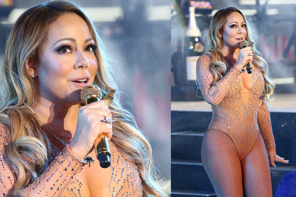 Mariah Carey bei ihrem Silvesterauftritt im Jahr 2017.