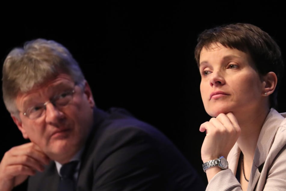 Frauke Petry (42), AfD-Bundesvorsitzende, und Jörg Meuthen (56), AfD-Bundesvorsitzender und Fraktionsvorsitzender der AfD im Landtag von Baden-Württemberg.