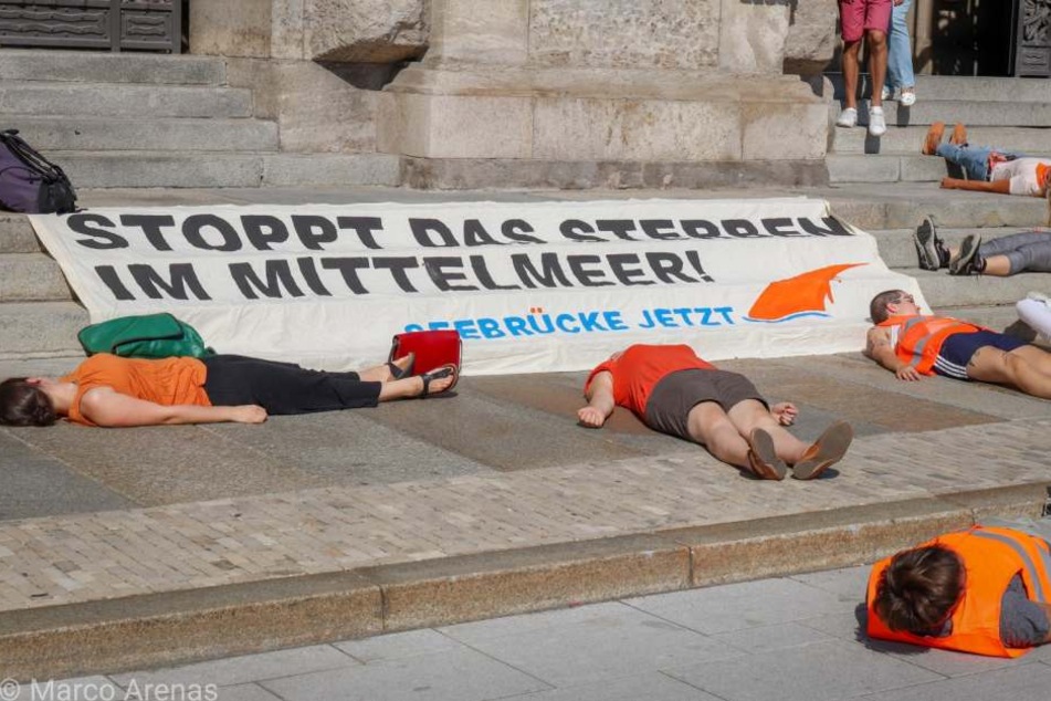Die Initiative "Leipziger Seebrücke" setzt sich zum wiederholten Male für die Seenotrettung im Mittelmeer ein.