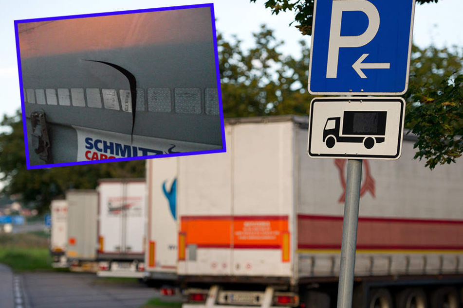 An der A14-Raststätte "Muldental-Süd" schlitzten Täter neun Lkw-Planen auf. Die Polizei konnte den flüchtigen Kleintransporter an der Abfahrt Mutzschen stellen (Symbolbild).